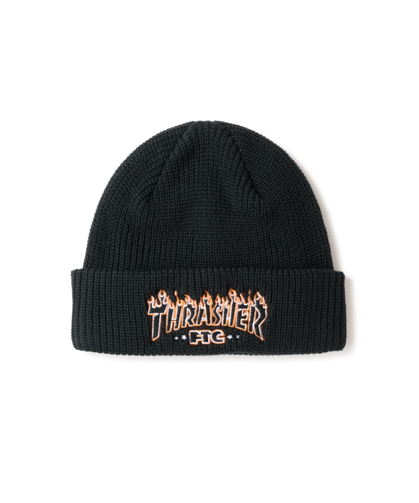 画像1: FTC/xTHRASHER LOGO BEANIE  BLACK