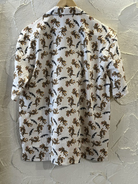 画像2: (再入荷) ALCARZA/OPEN SHIRTS TIGER  WHITE