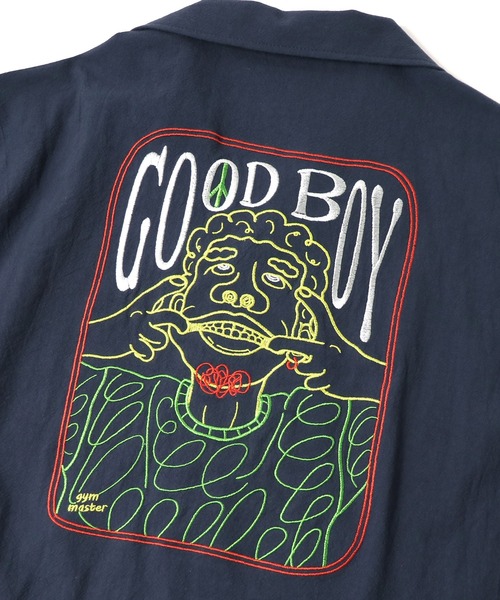 画像4: GYMMASTER/GOOD BOY EMBROIDERY SHIRTS  GRAY