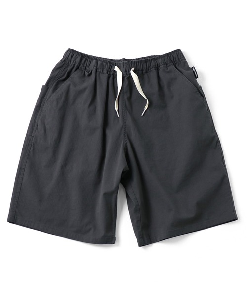 画像1: GYMMASTER/STRETCH HERRINGBONE EASY SHORTS  CHARCOAL