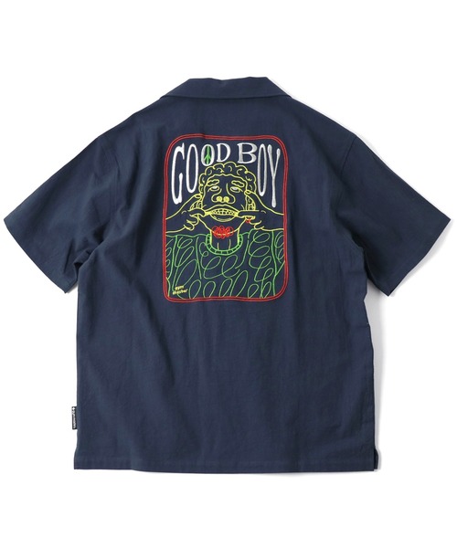 画像3: GYMMASTER/GOOD BOY EMBROIDERY SHIRTS  GRAY