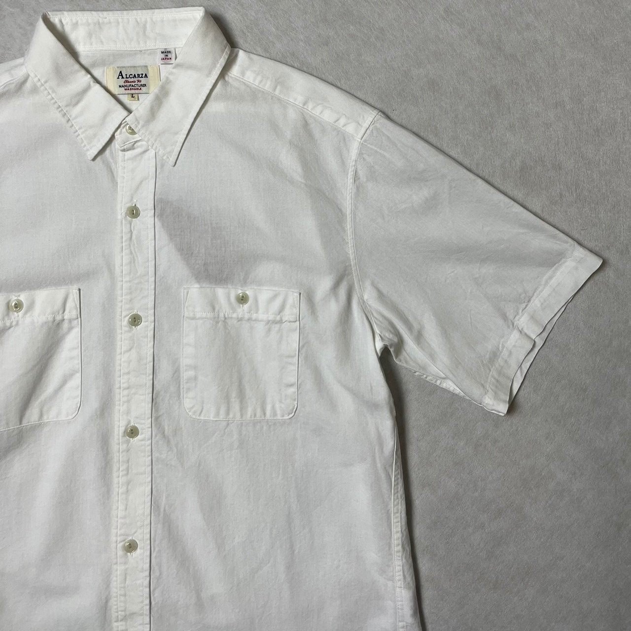 画像3: ALCARZA/DUNGAREES WORK SHIRTS  WHITE