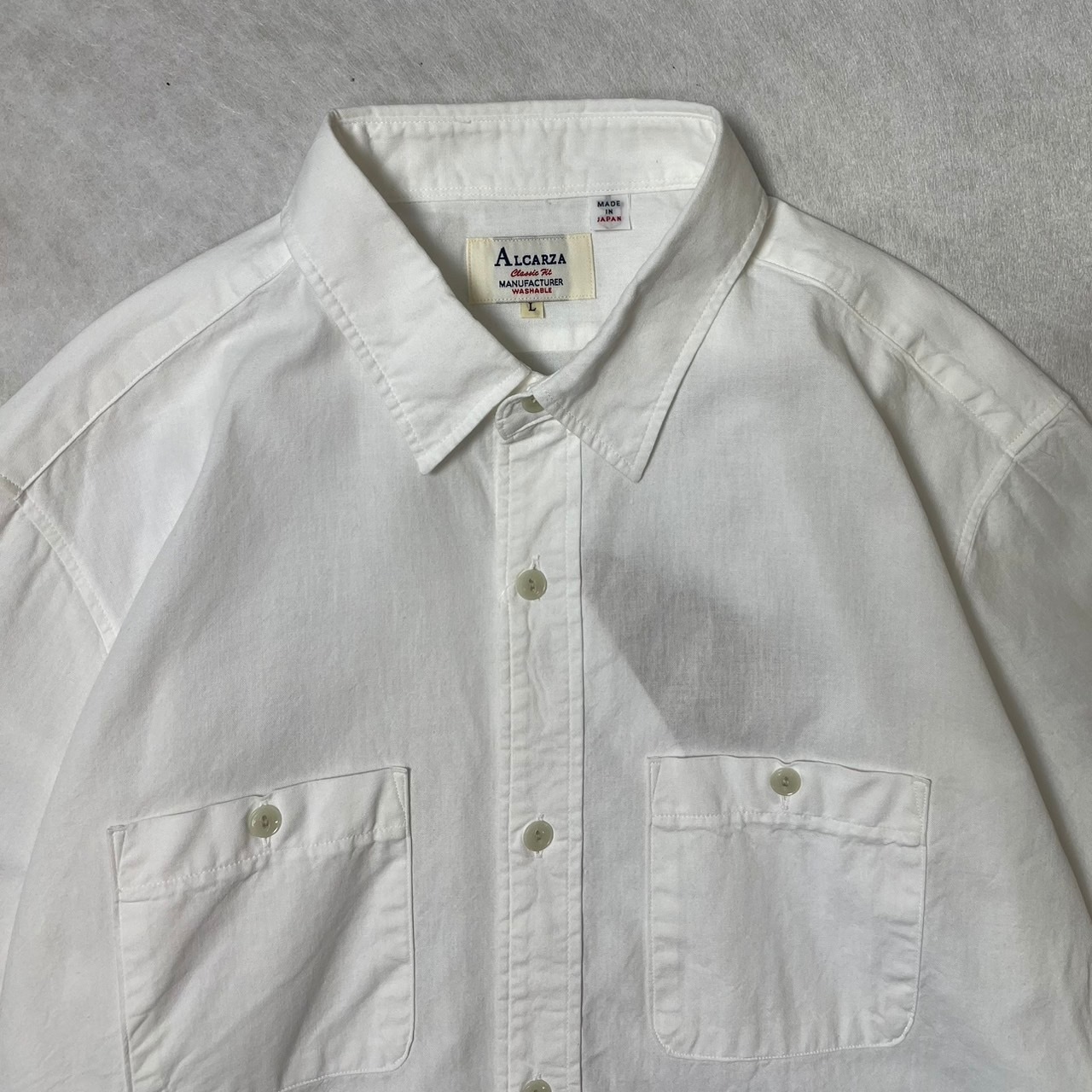 画像4: ALCARZA/DUNGAREES WORK SHIRTS  WHITE