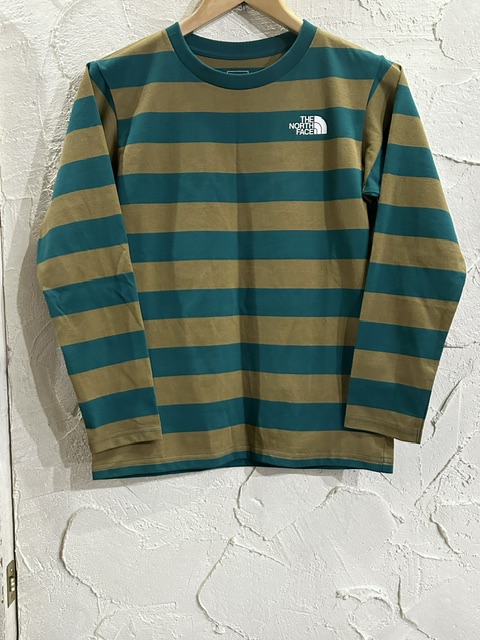 画像1: THE NORTH FACE/LS FIELD BORDER T  UTILITY BROWNxGREEN