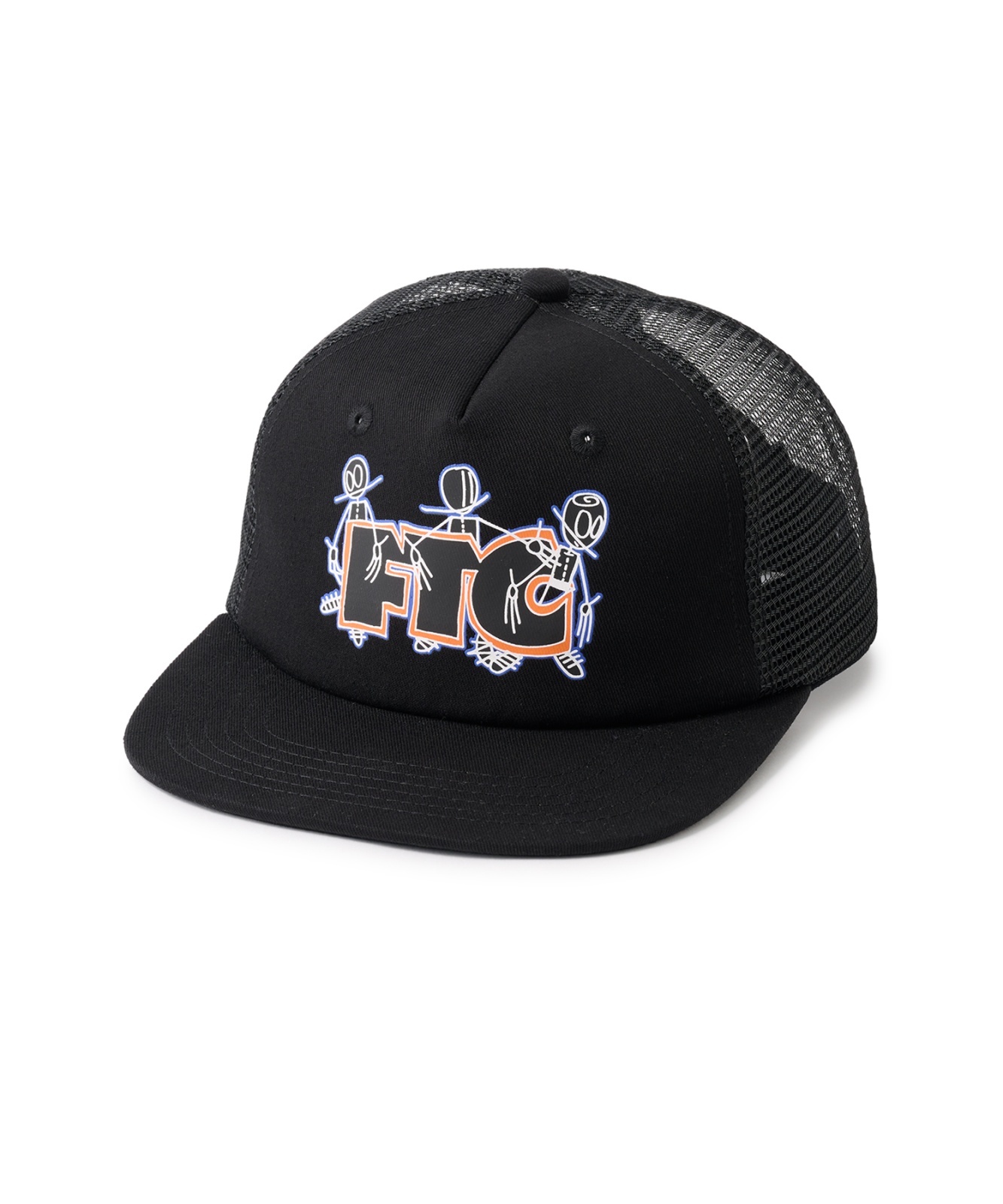 画像1: FTC/OG ELEMENT MESH BACK 5PANEL  BLACK