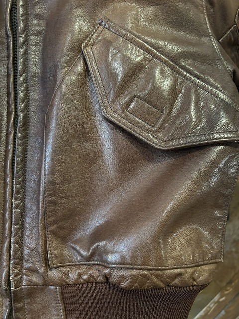 画像9: (USED) GOLDEN BEAR/CWU 45P MODEL LEATHER JKT  BROWN
