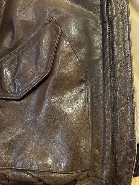 画像10: (USED) GOLDEN BEAR/CWU 45P MODEL LEATHER JKT  BROWN