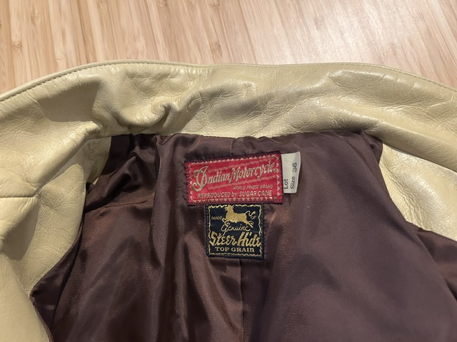 画像8: (USED) INDIAN MOTORCYCLE/LEATHER TAILORED JKT  CREAM(YELLOW)