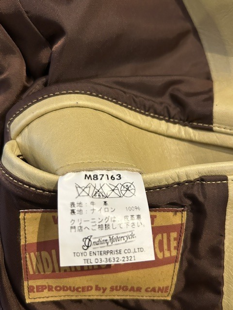 画像11: (USED) INDIAN MOTORCYCLE/LEATHER TAILORED JKT  CREAM(YELLOW)