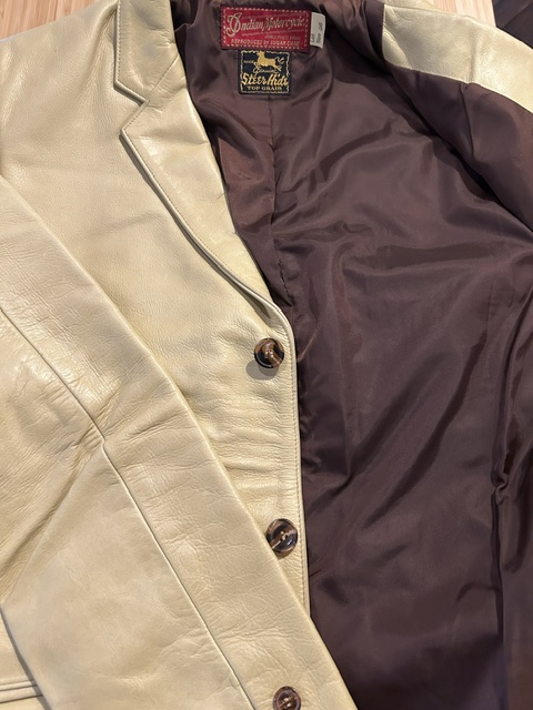 画像6: (USED) INDIAN MOTORCYCLE/LEATHER TAILORED JKT  CREAM(YELLOW)
