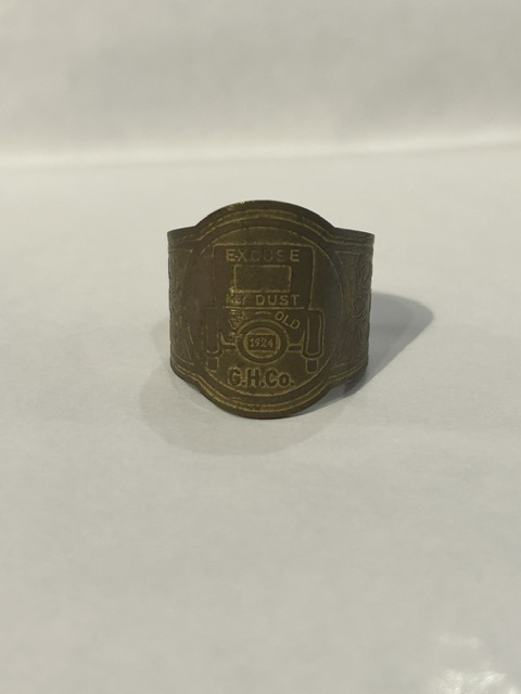 画像1: GLAD HAND(グラッドハンド)/CIGAR TAG RING BRASS  OLD JALOPY