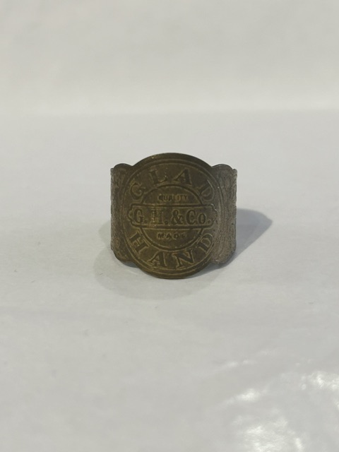 画像1: GLAD HAND(グラッドハンド)/CIGAR TAG RING BRASS  COTTON