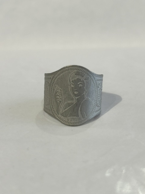 画像1: GLAD HAND(グラッドハンド)/CIGAR TAG RING SILVER  LADY