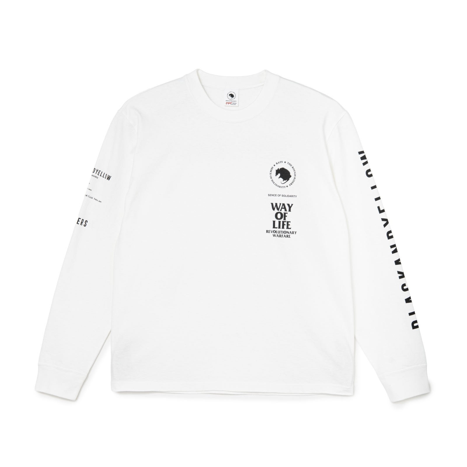 画像1: RATS/MC L/S TEE  WHITE
