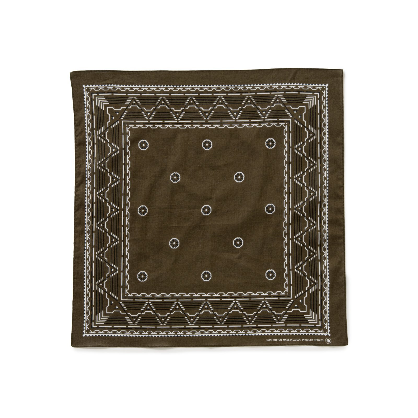 画像1: RATS/BANDANA  BROWN
