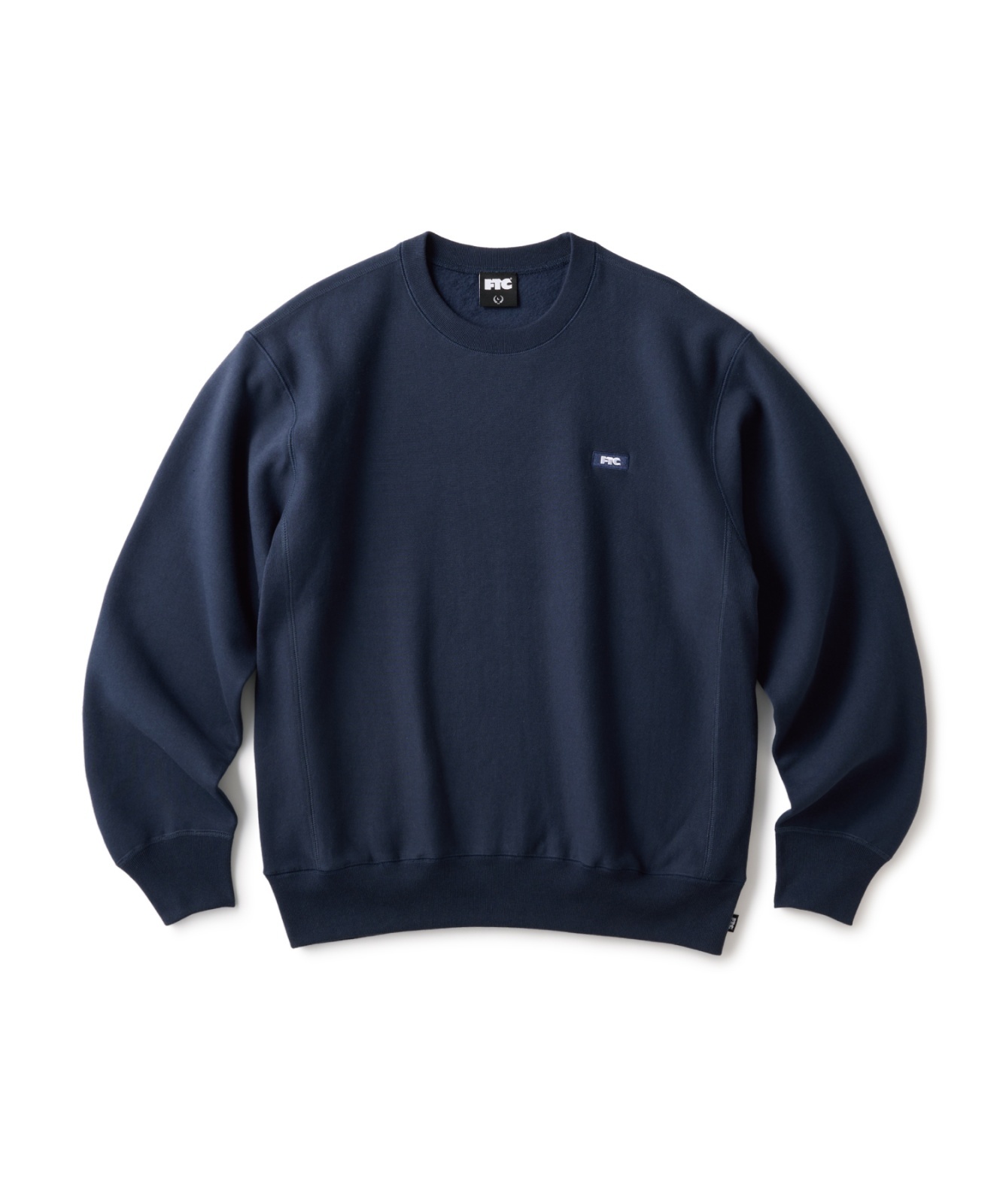 画像1: FTC/SMALL BOX LOGO CREW NECK  NAVY