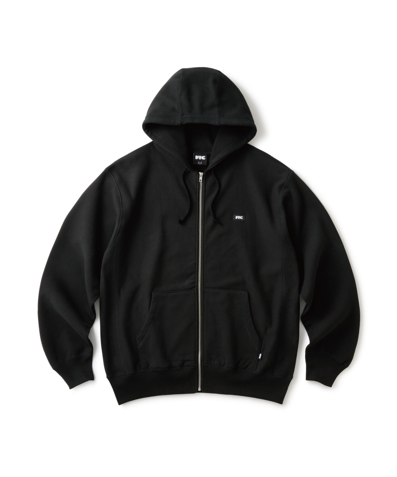 画像1: FTC/SMALL BOX LOGO ZIP UP HOODY  BLACK