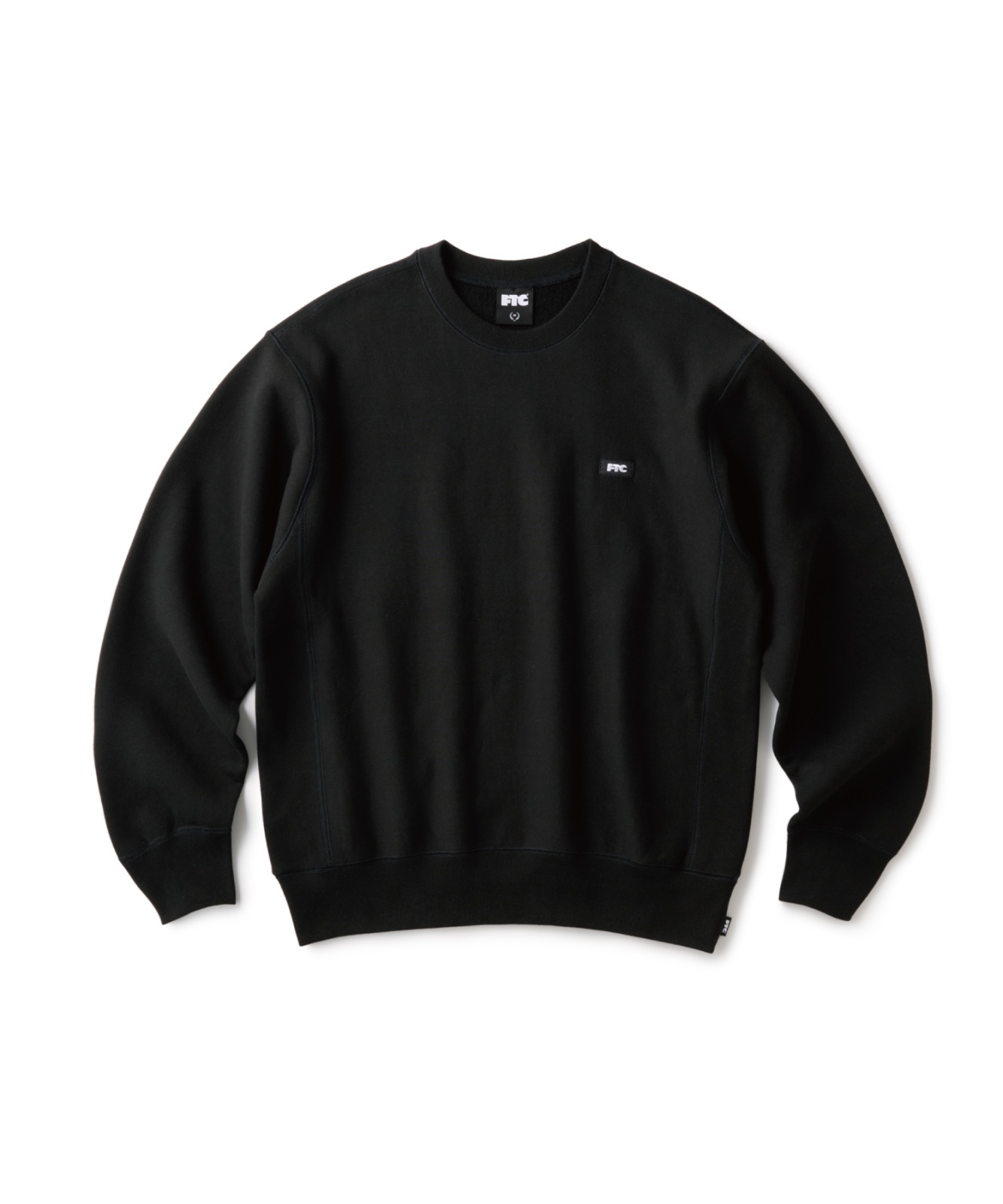 画像1: FTC/SMALL BOX LOGO CREW NECK  BLACK