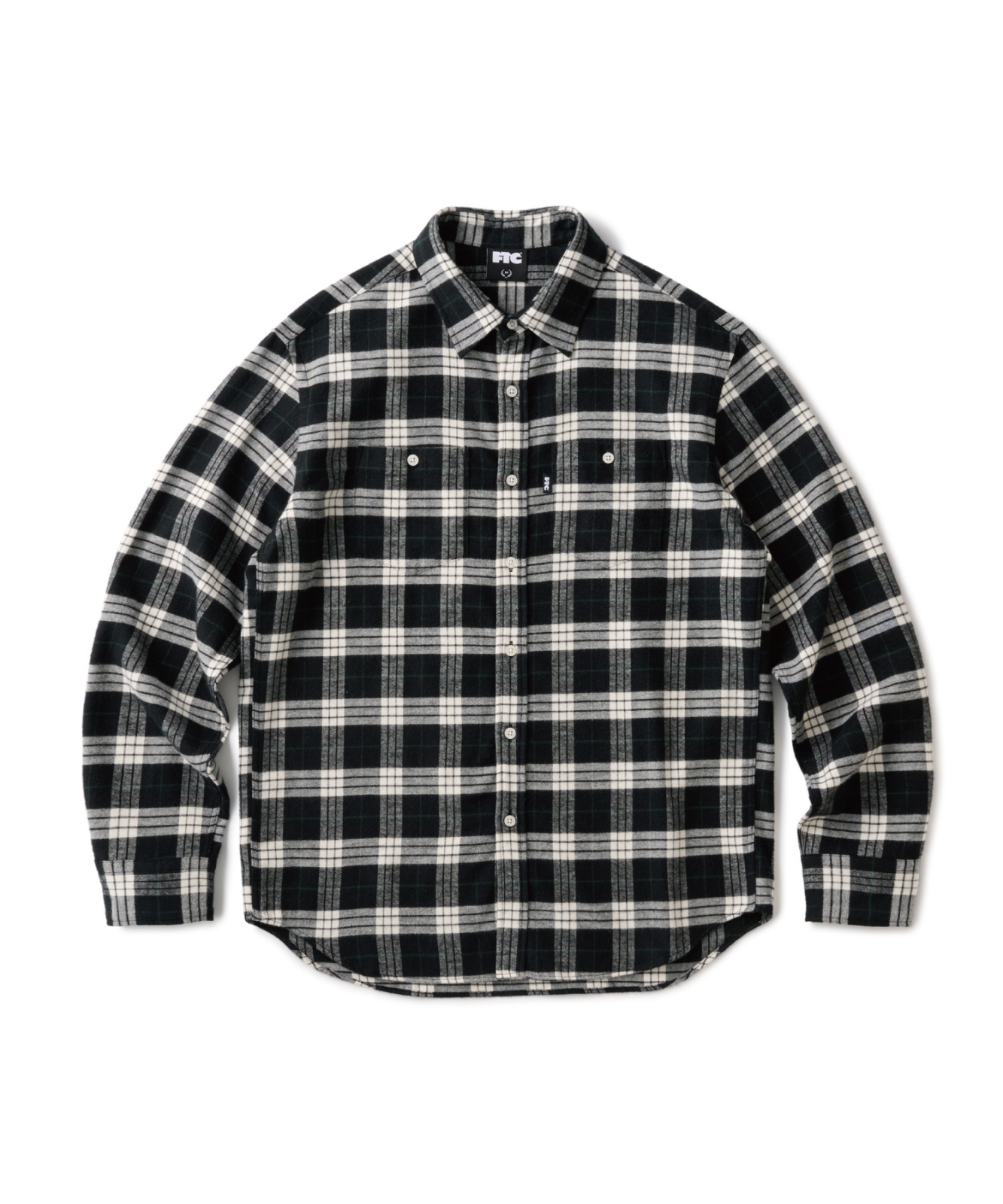 画像1: FTC/PLAID NELL SHIRT  BLACK