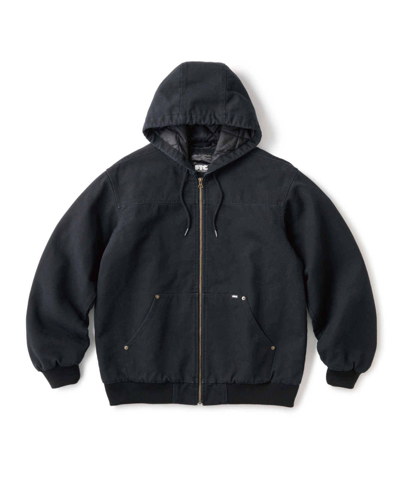 画像1: FTC/WASHED HOODED WORK JKT BLACK