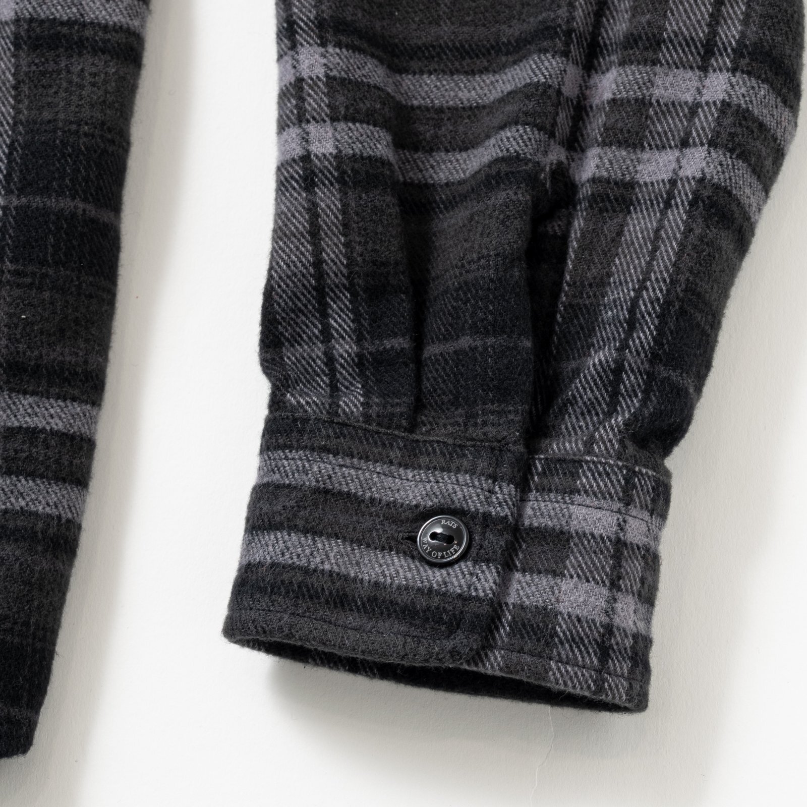 画像6: RATS/TARTAN FLANNEL CHECK SHIRT  BLACK