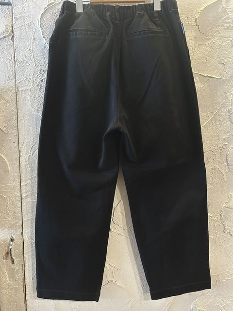 画像3: GYMMASTER/STRETCH TWILL TWO TUCK PANT  BLACK