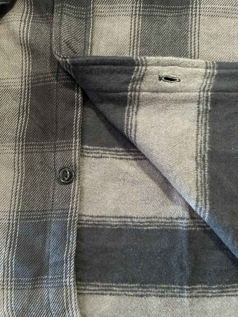画像5: ALCARZA/HEAVY FLANNEL SHIRT OMBRE GRAY