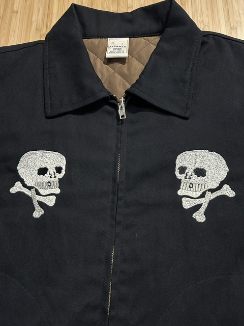 画像4: ALCARZA/DRIZZLER JKT WITH PADDING SKULL  BLACK