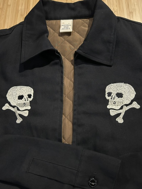 画像5: ALCARZA/DRIZZLER JKT WITH PADDING SKULL  BLACK