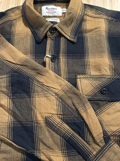 画像4: ALCARZA/HEAVY FLANNEL SHIRT OMBRE  BROWN