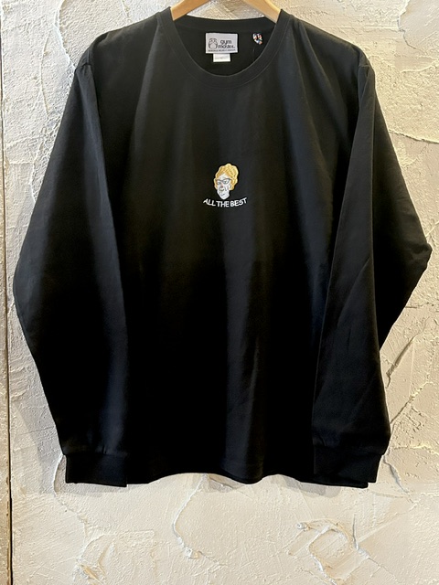 画像1: GYMMASTER/ALL THE BEST EMBROIDERY LST  BLACK