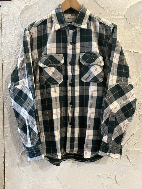画像1: ALCARZA/HEAVY FLANNEL SHIRT ORANGE