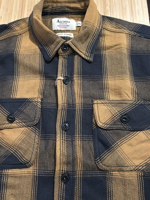 画像3: ALCARZA/HEAVY FLANNEL SHIRT OMBRE  BROWN
