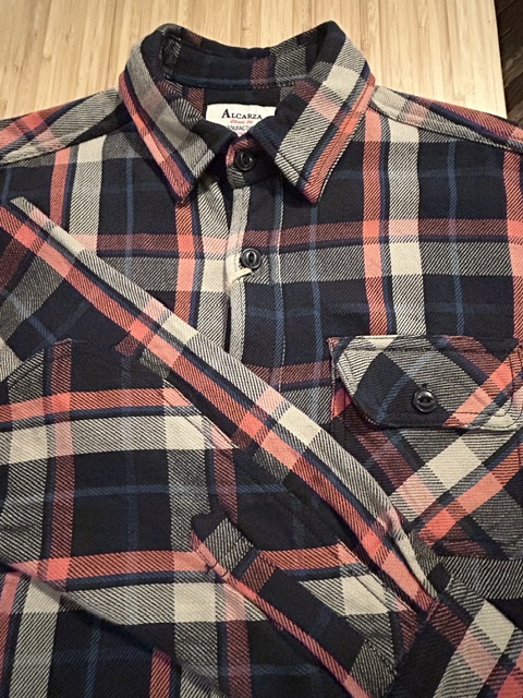 画像4: ALCARZA/HEAVY FLANNEL SHIRT GREEN