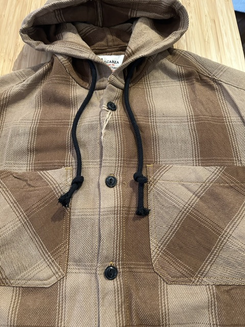 画像3: ALCARZA/HEAVY FLANNEL PARKA OMBRE BEIGE