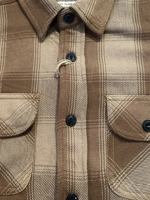 画像4: ALCARZA/HEAVY FLANNEL SHIRT OMBRE BEIGE