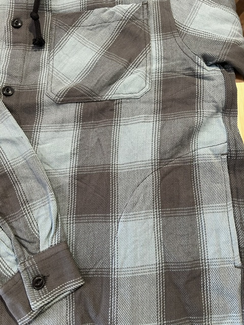 画像5: ALCARZA/HEAVY FLANNEL PARKA OMBRE BLUE