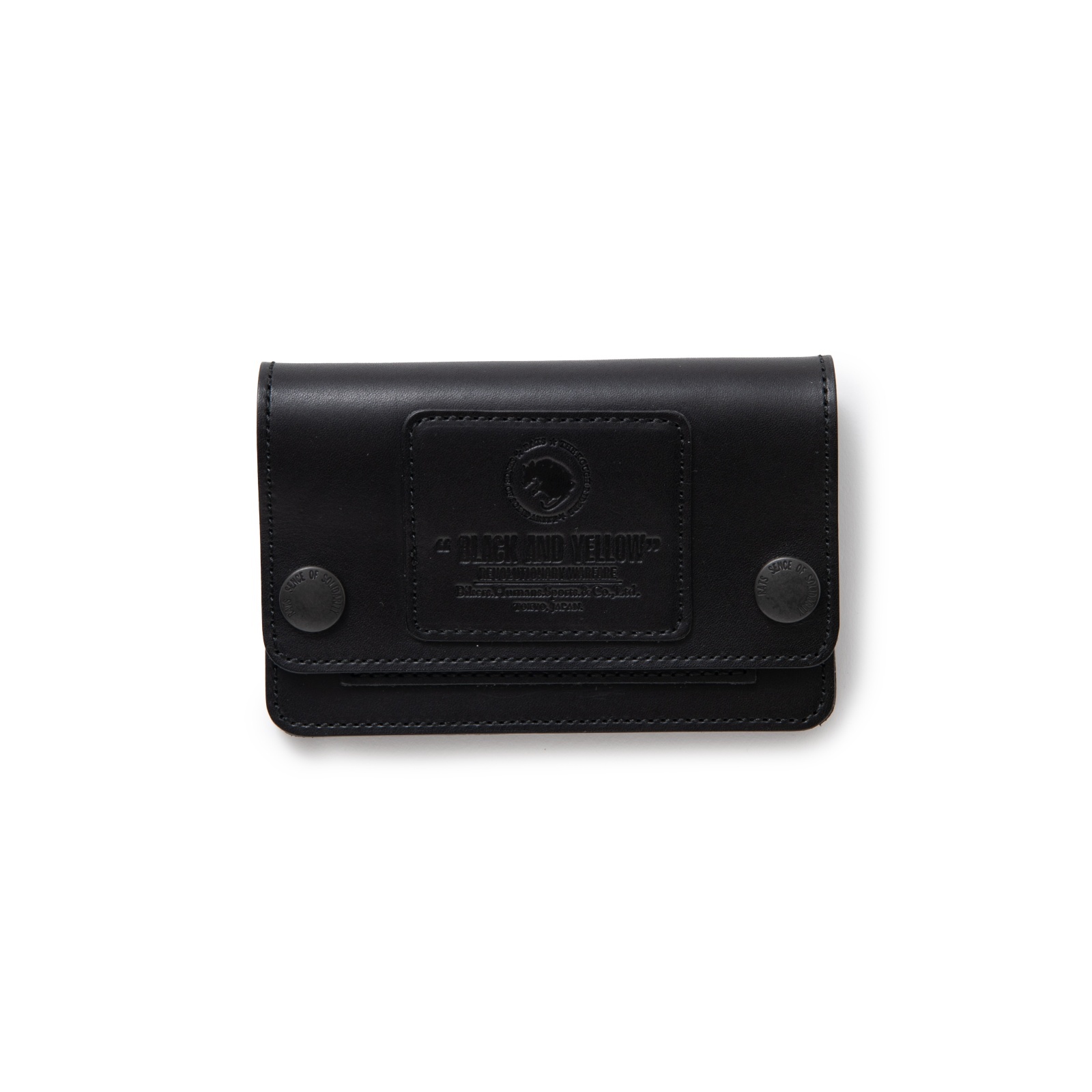 画像1: RATS/SHORT LEATHER WALLET   BLACK