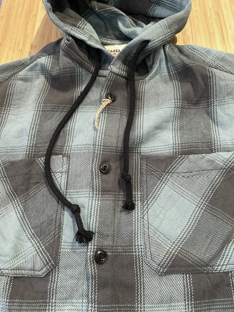 画像3: ALCARZA/HEAVY FLANNEL PARKA OMBRE BLUE