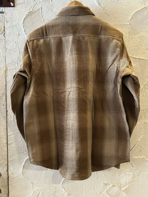 画像2: ALCARZA/HEAVY FLANNEL SHIRT OMBRE BEIGE