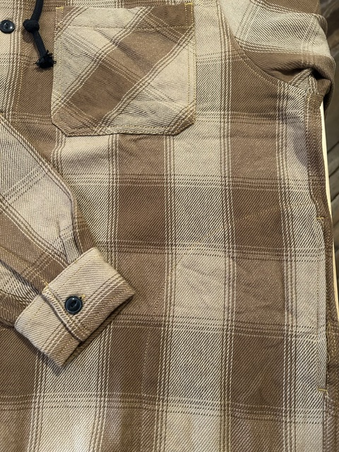 画像5: ALCARZA/HEAVY FLANNEL PARKA OMBRE BEIGE