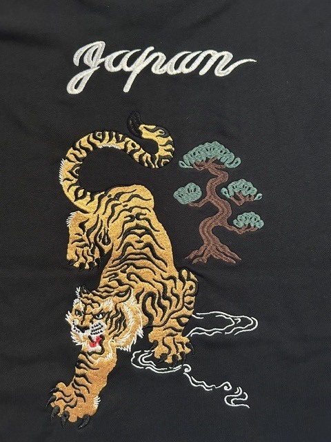 画像3: ALCARZA/EMBROIDERY SWEAT TIGER  BLACK
