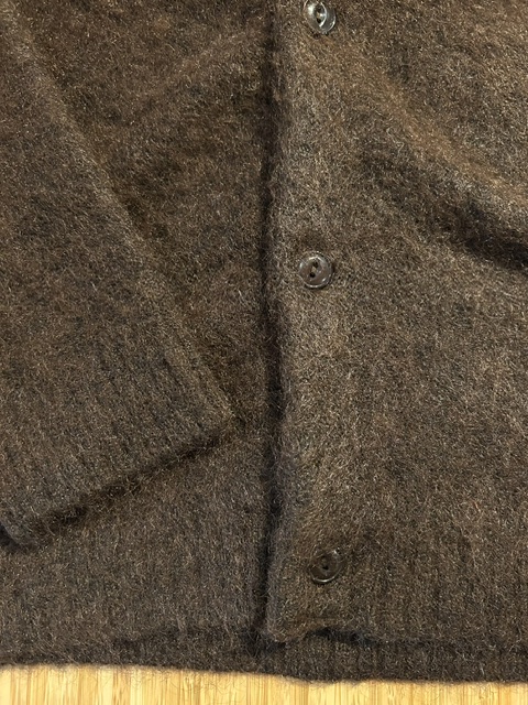 画像4: ALCARZA/MOHAIR LIKE CARDIGAN  BROWN