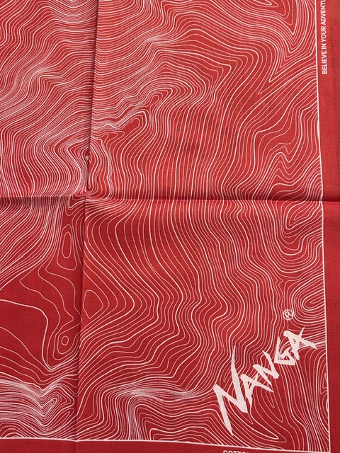 画像4: NANGA/PARBAT CONTOUR MAP BANDANA  RED