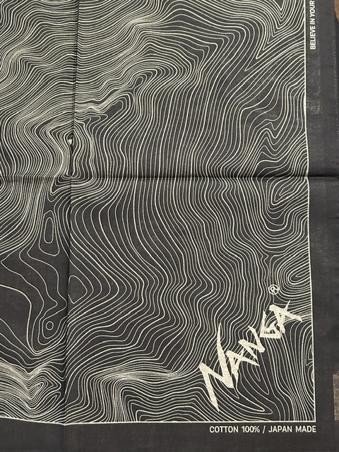 画像2: NANGA/PARBAT CONTOUR MAP BANDANA  BLACK