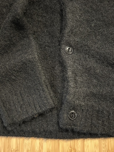 画像5: ALCARZA/MOHAIR LIKE CARDIGAN  BLACK