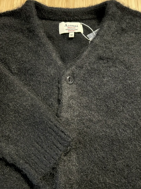 画像4: ALCARZA/MOHAIR LIKE CARDIGAN  BLACK