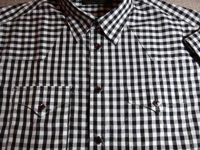 画像: A GOODTIME PRODUCTION/GINGUM CHECK WESTERN SHIRTS BLACK