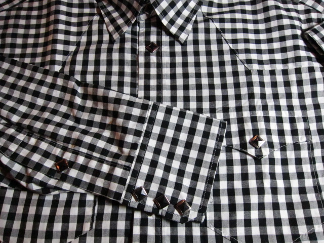 画像: A GOODTIME PRODUCTION/GINGUM CHECK WESTERN SHIRTS BLACK