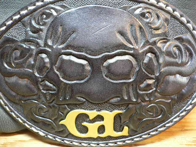 画像: GROK LEATHER/ROSE LEATHER BUCKLE  BLACK